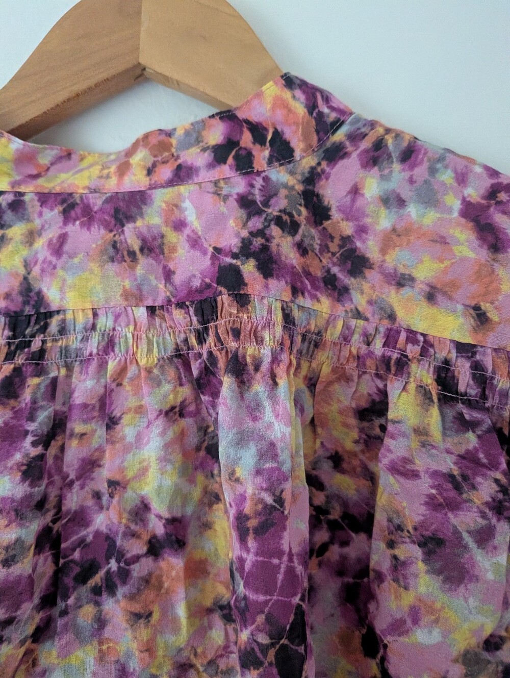 NWT! Rebecca Minkoff Tie-dye Print Isha Blouse - Picture 10 of 11